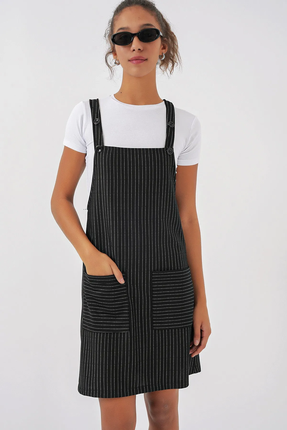 2440 mini salopet elbise