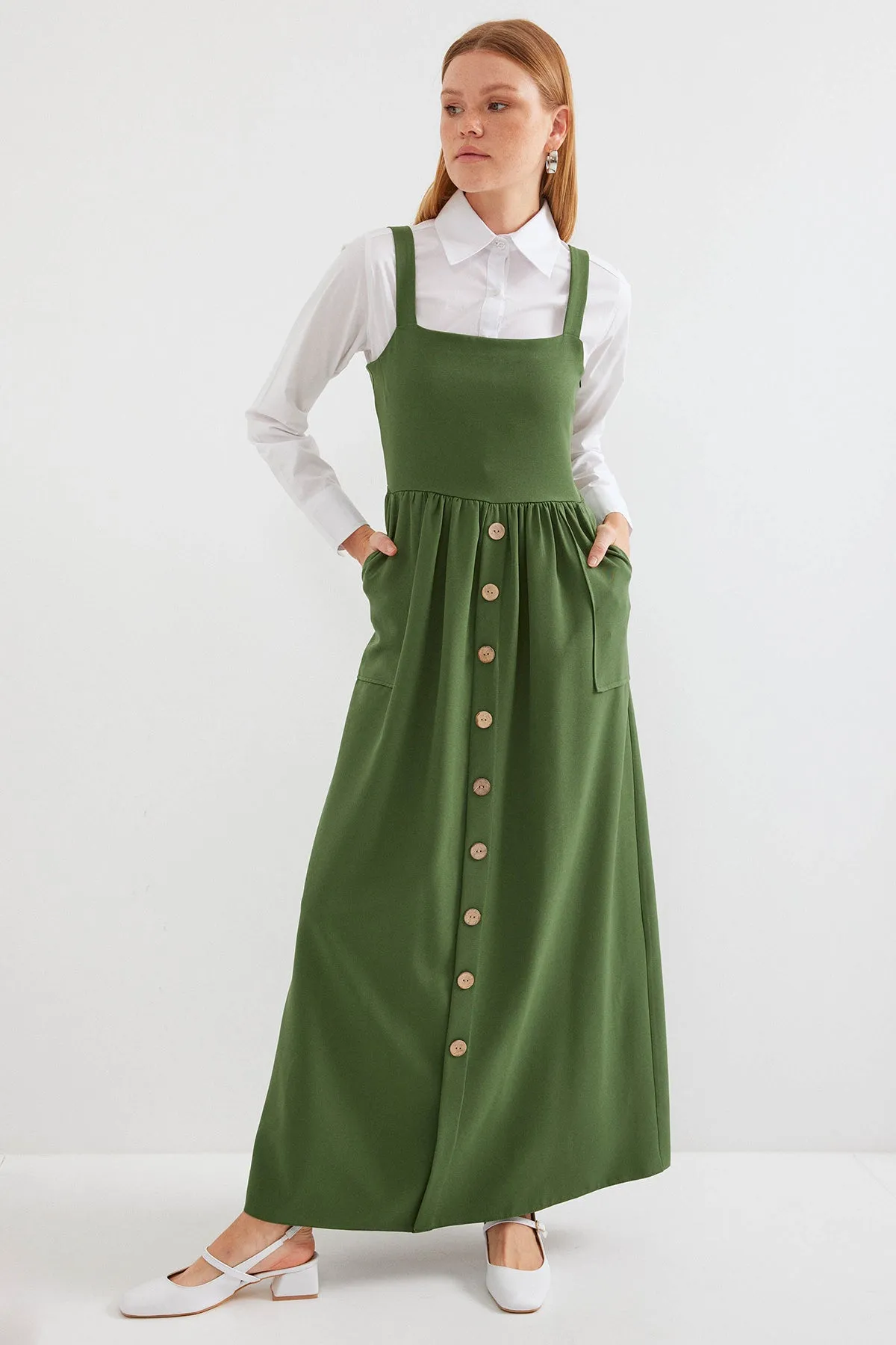 2490 uzun salopet elbise