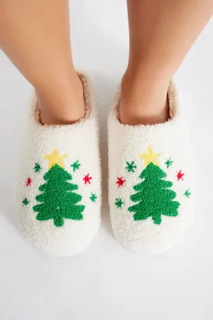 Be Merry Slippers - Green/combo