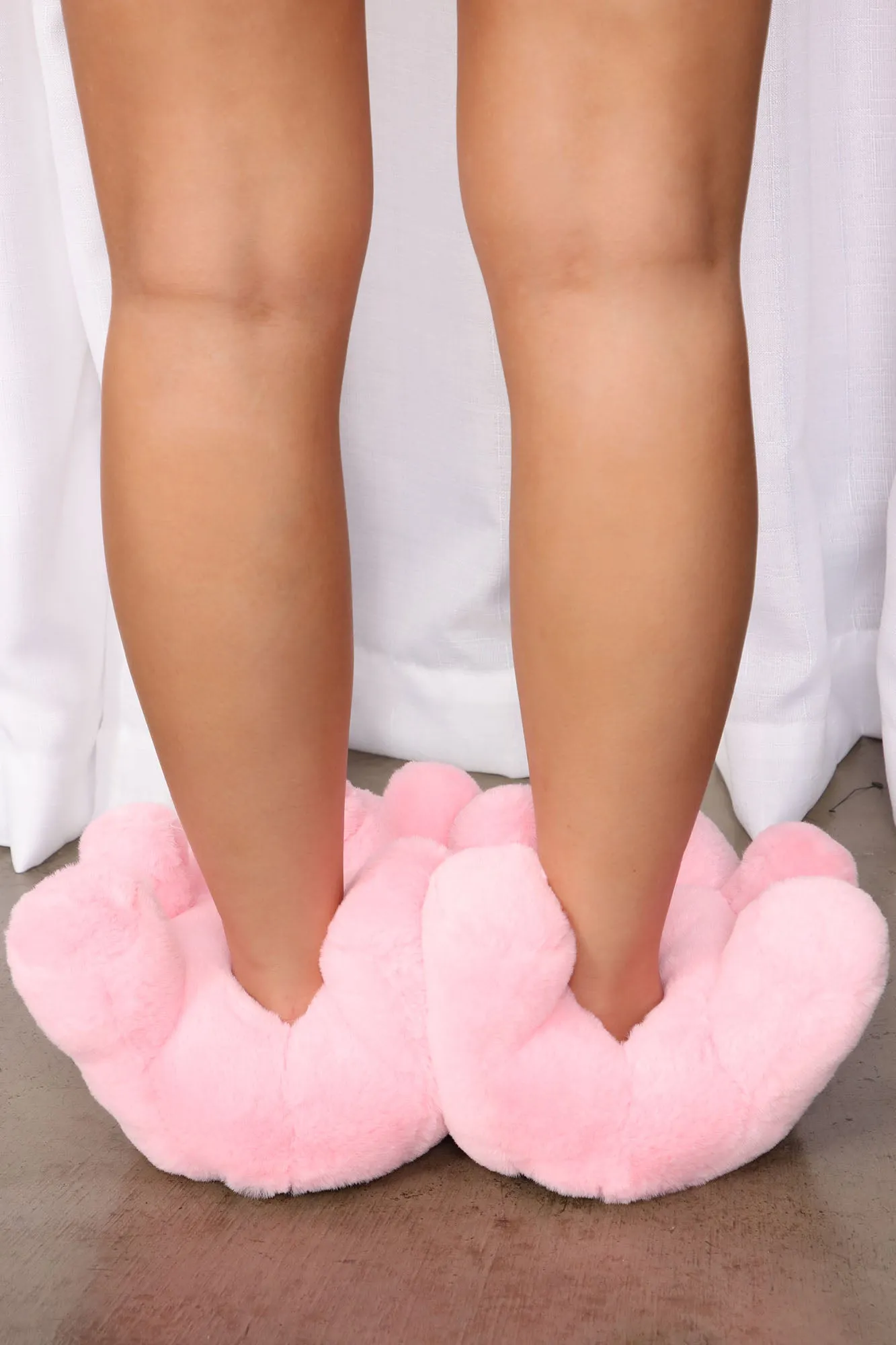Be My Teddy Bear Slippers - Pink