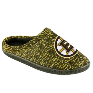 Boston Bruins NHL Mens Poly Knit Cup Sole Slippers