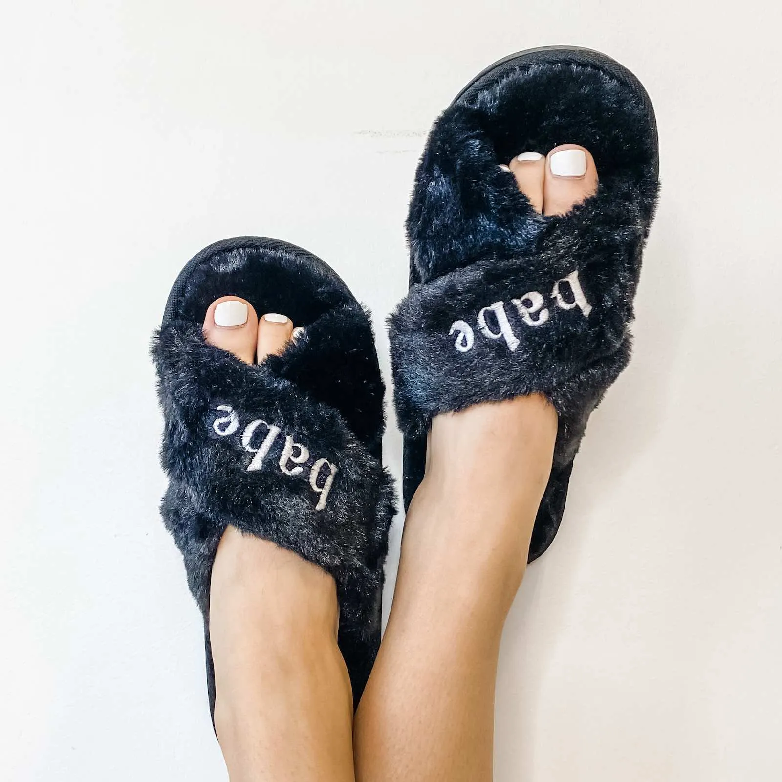 Bride's Babes Bachelorette Fuzzy Slippers