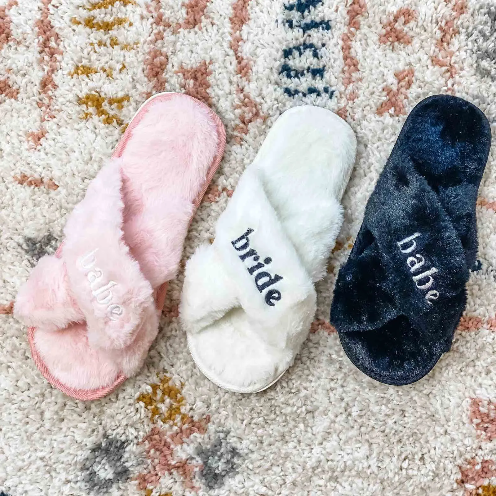 Bride's Babes Bachelorette Fuzzy Slippers