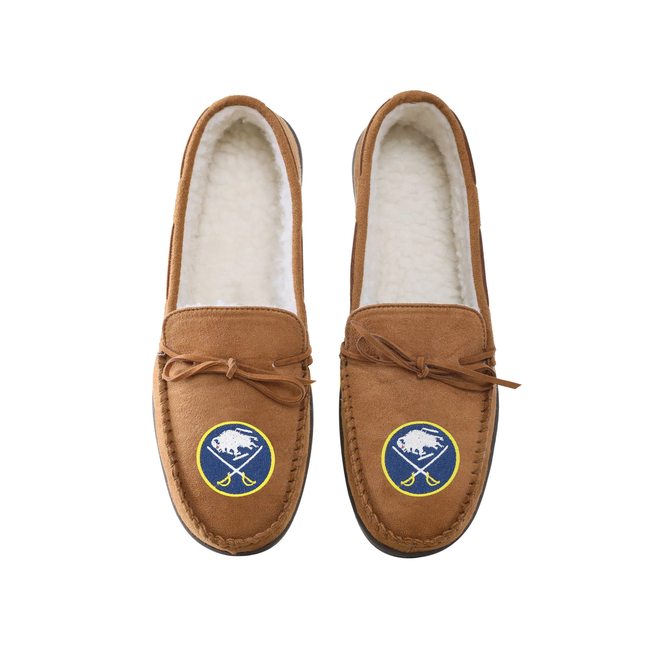 Buffalo Sabres NHL Mens Moccasin Slippers
