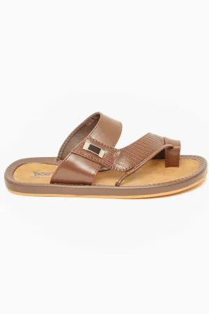 CORADO MEN'S SLIPPERS IN BROWN CR16