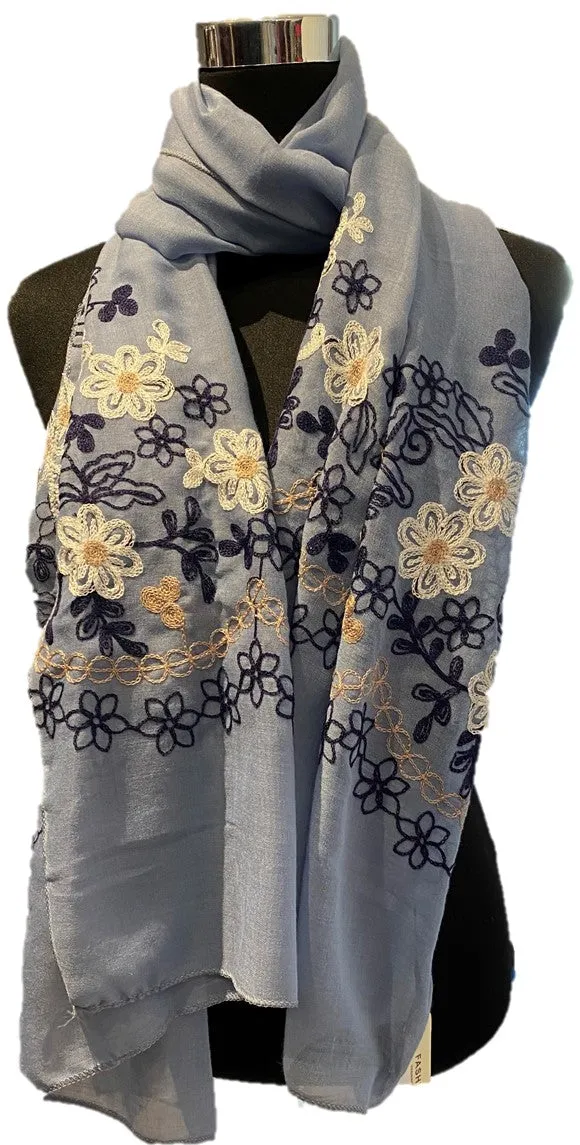 Daisy Embroidery Hijab  
