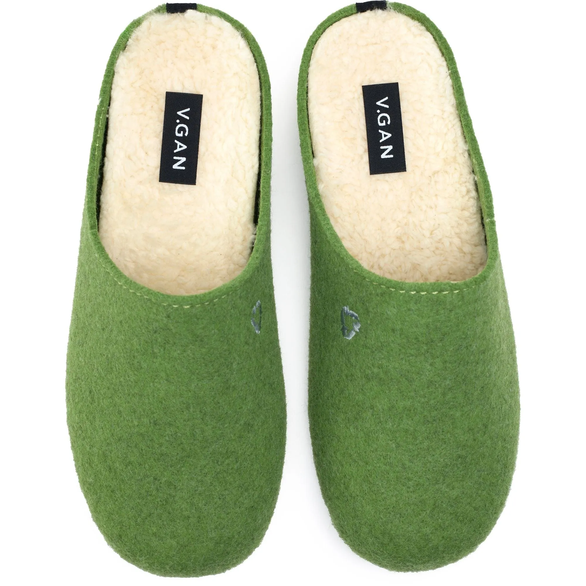 Date Women's Vegan Mule Slippers | Green