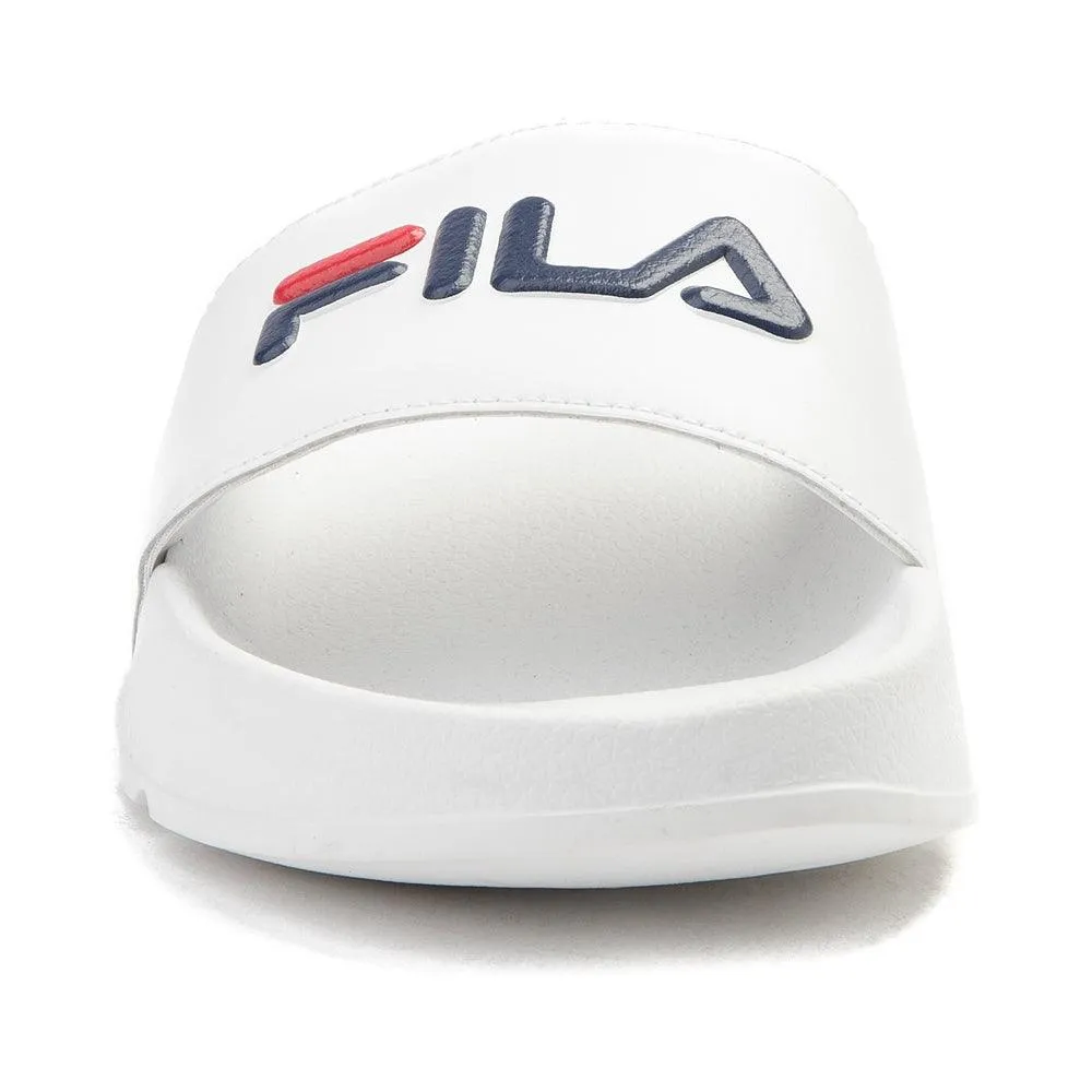 Fila Drifter Slide White Navy Red Slippers
