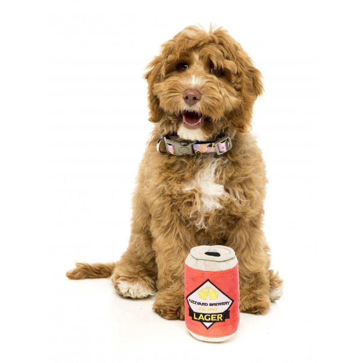 FuzzYard  - Lager Beer - Plush Dog Toy