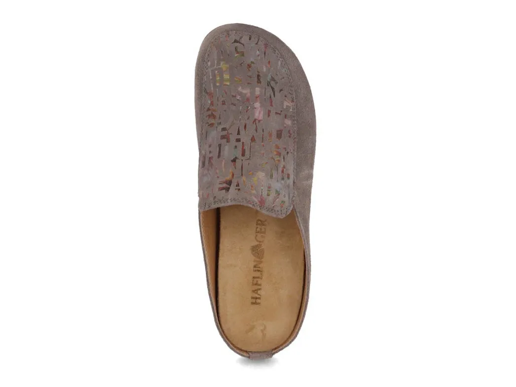 HAFLINGER Women Slippers 'Pantino T', gray words