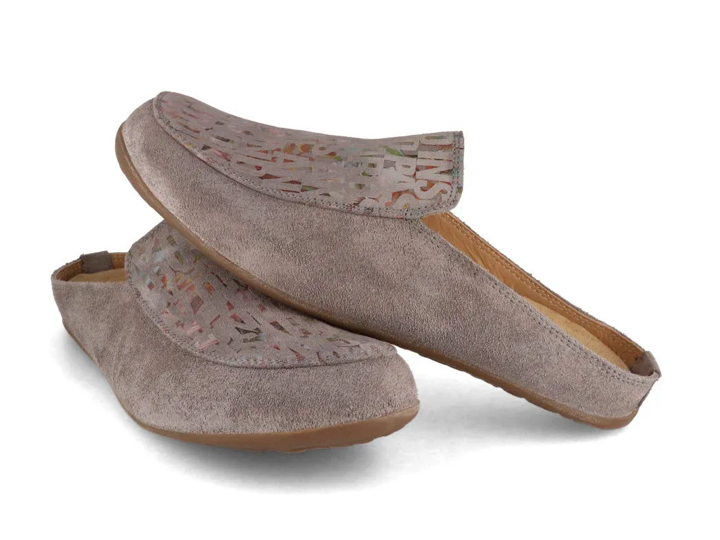 HAFLINGER Women Slippers 'Pantino T', gray words