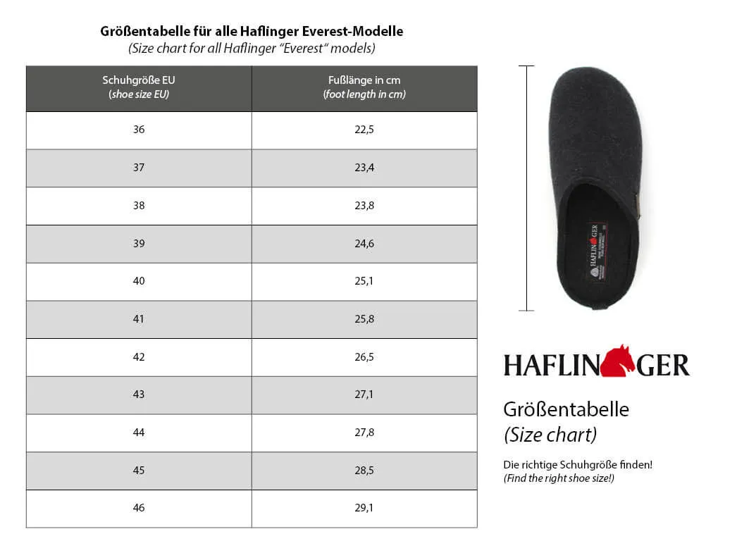 HAFLINGER Women Slippers 'Pantino T', gray words