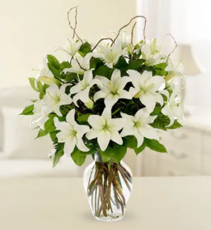 Heartfelt Sentiment in Lilies
