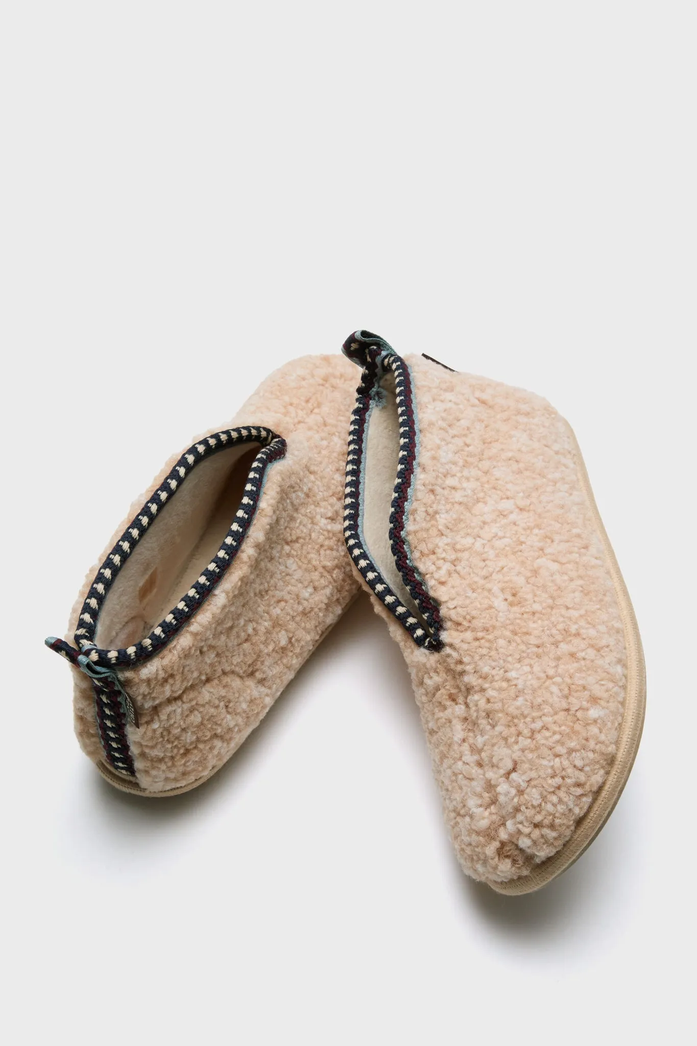 Ivory Puck Fleece Slippers