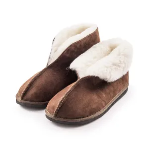 KARU Cuddles Sheepskin Slippers - Choc Brown