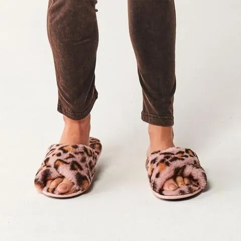 Kip & Co Cheetah Slippers - Adult