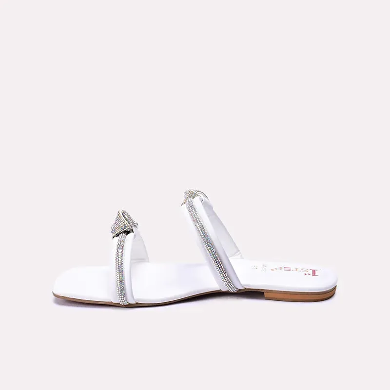 Kira White Fancy Slippers 0412541