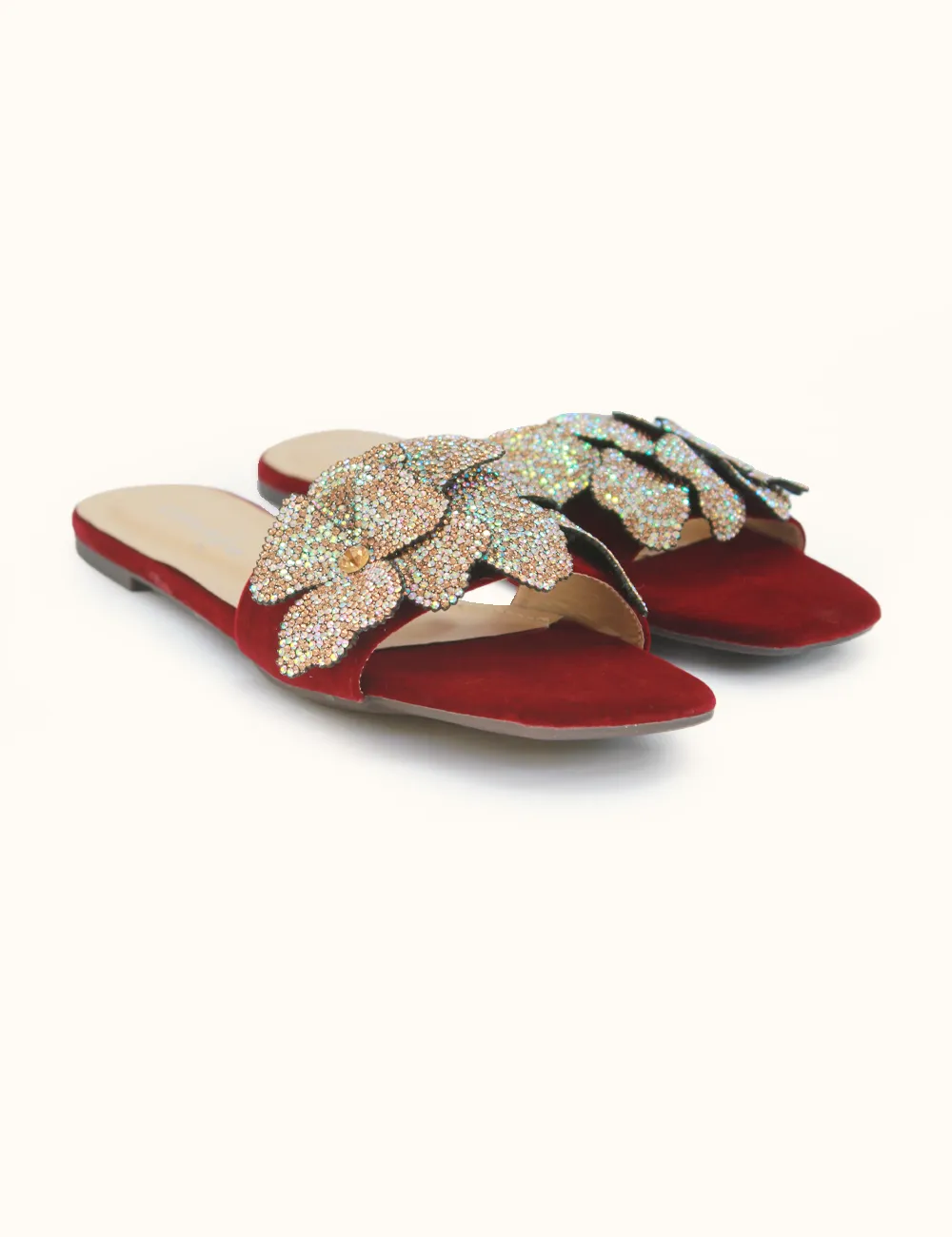 Maroon | Fancy Slippers for Women