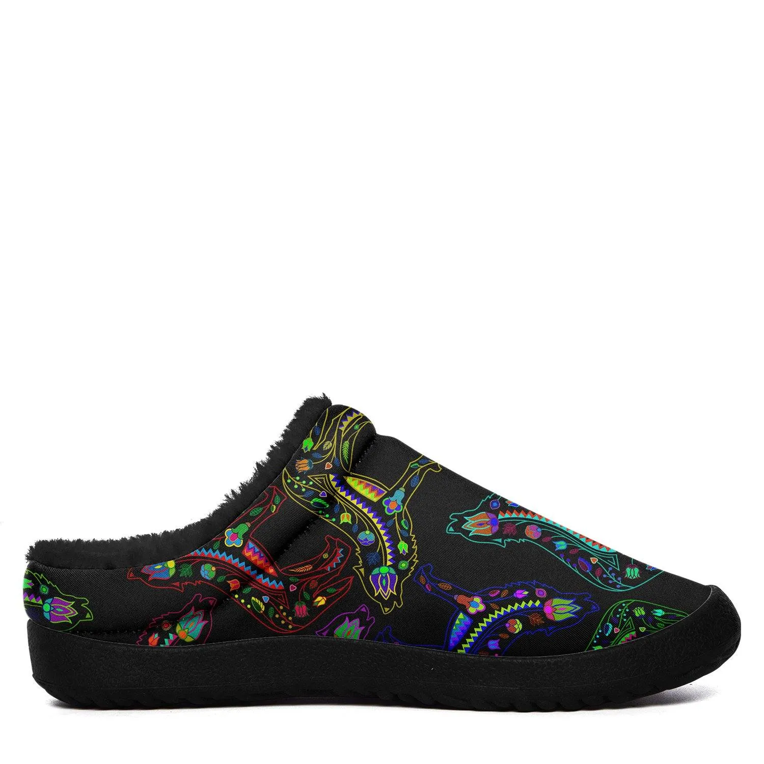 Neon Floral Wolves Ikinnii