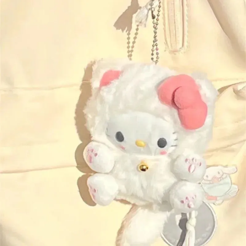Pink Kitty Claws Plush Doll Keychain - Lovesickdoe
