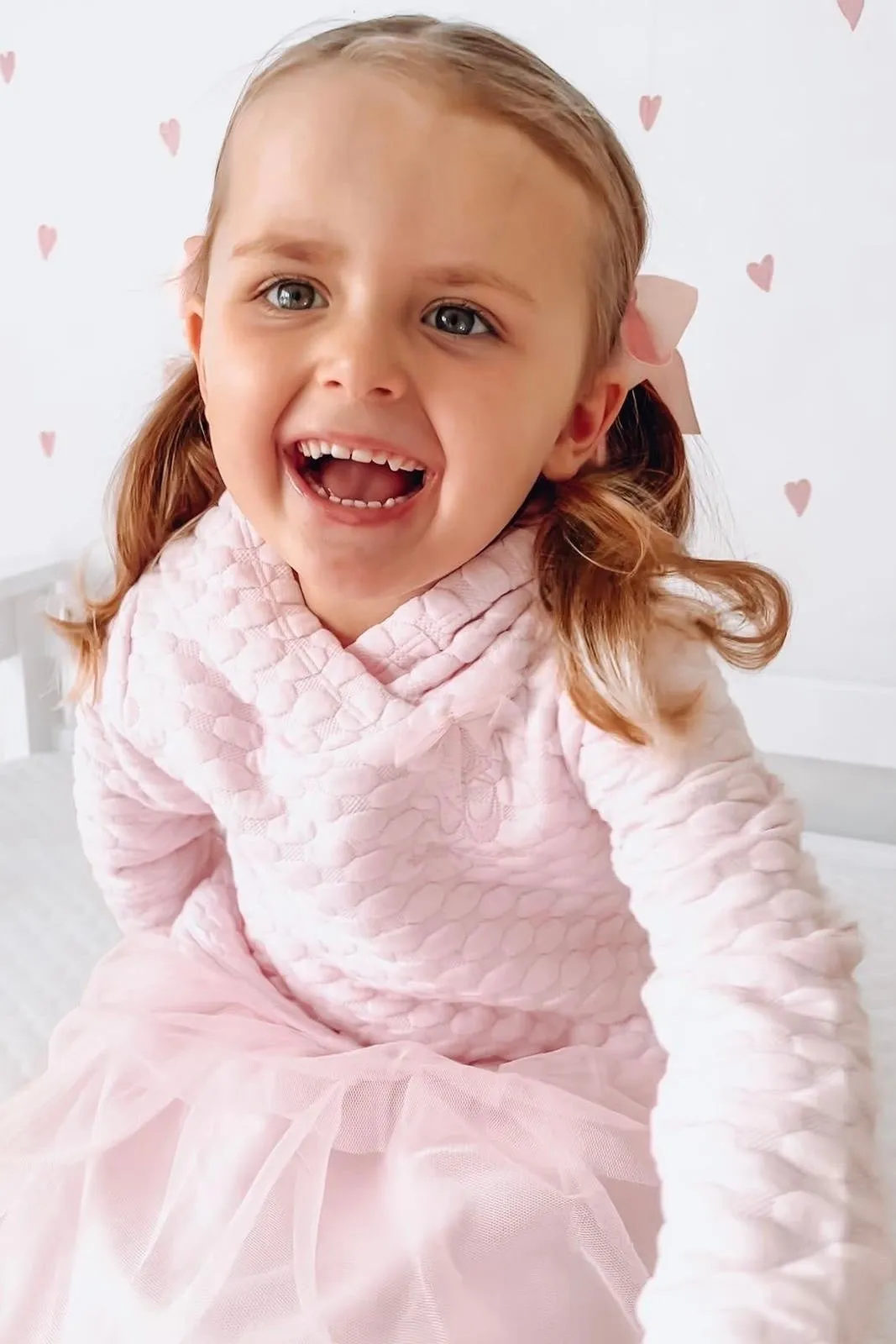 "Adeline" Pink Tutu Hoodie Dress & Tights