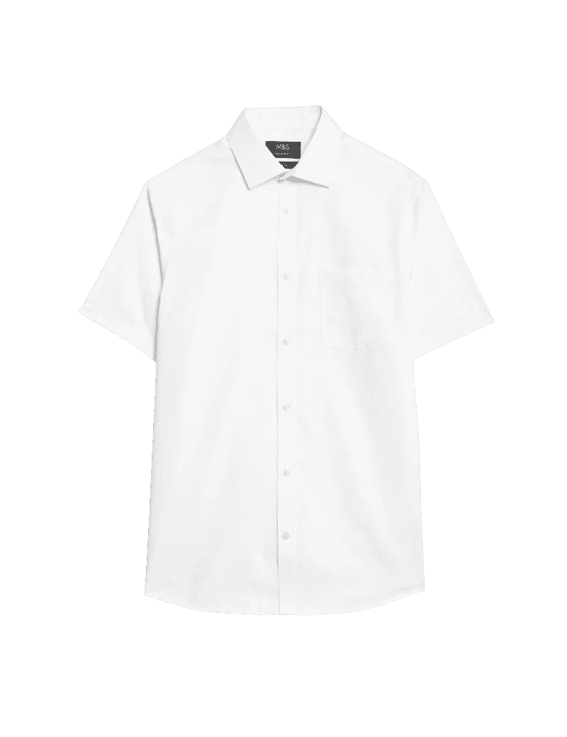 Regular Fit Non Iron Pure Cotton Print Shirt