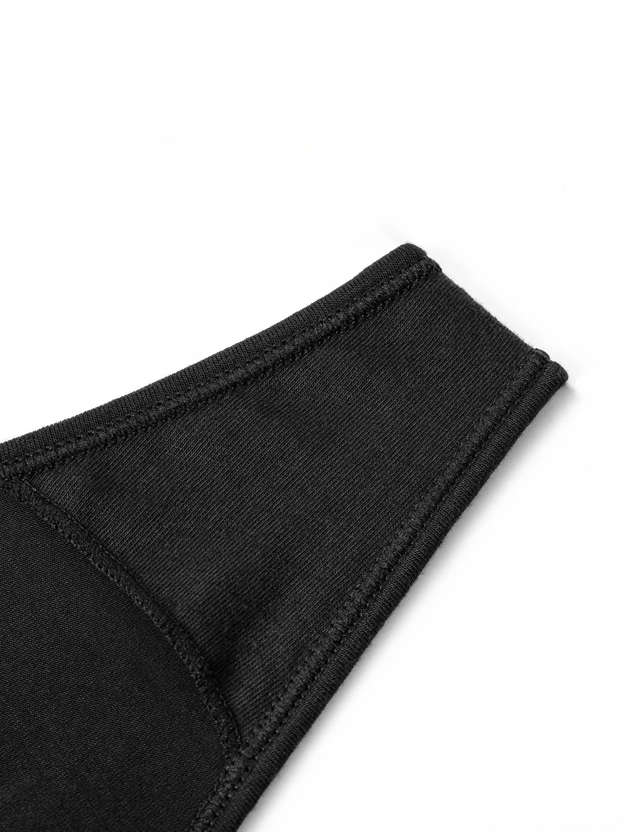 Seamless Underwear String Bikini Panty Briefs 3 PCS Black