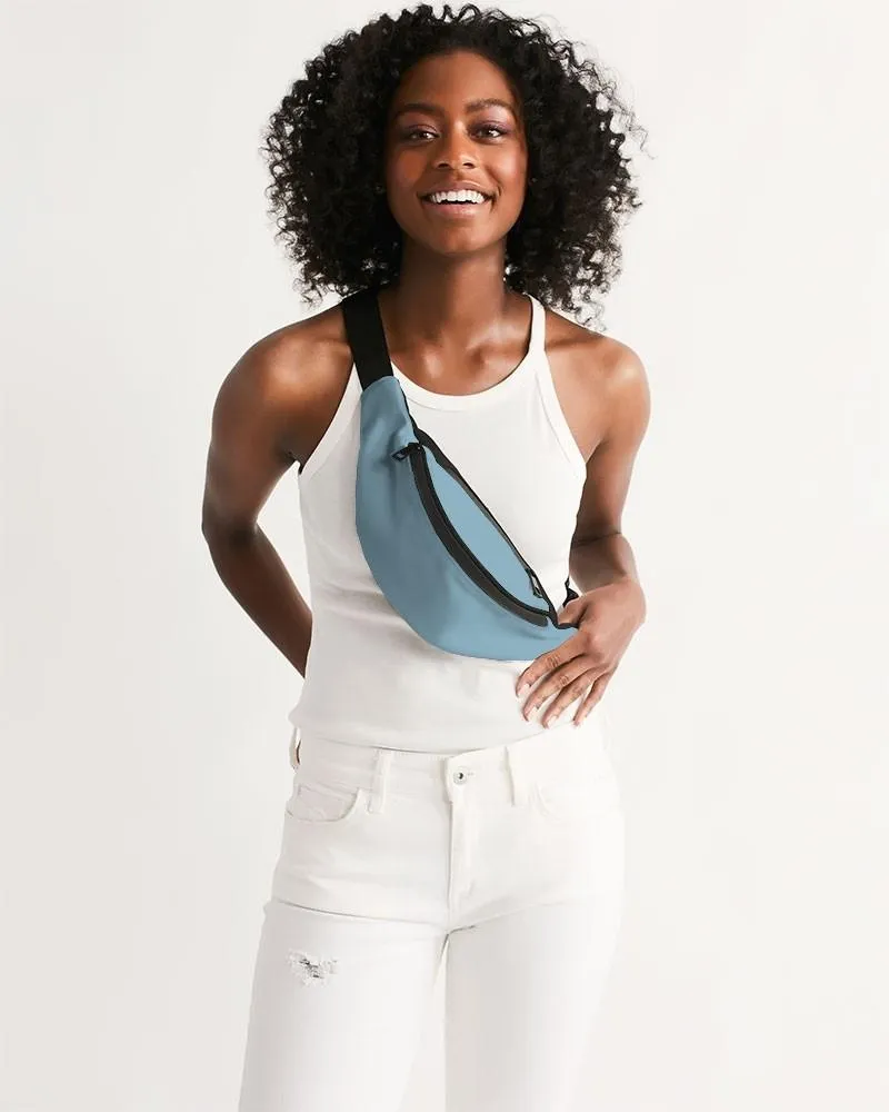 Shaded Pale Pastel Cyan Gray Belt Bag | C30M0Y0K30