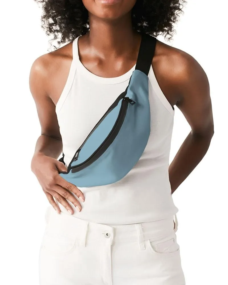 Shaded Pale Pastel Cyan Gray Belt Bag | C30M0Y0K30