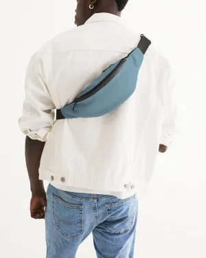 Shaded Pale Pastel Cyan Gray Belt Bag | C30M0Y0K30