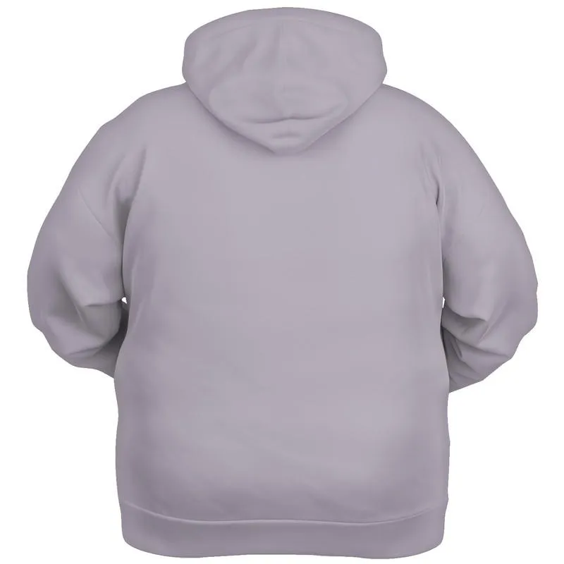 Shaded Pale Purple Gray Hoodie | Unisex | with PLUS sizes | C5M10Y0K30