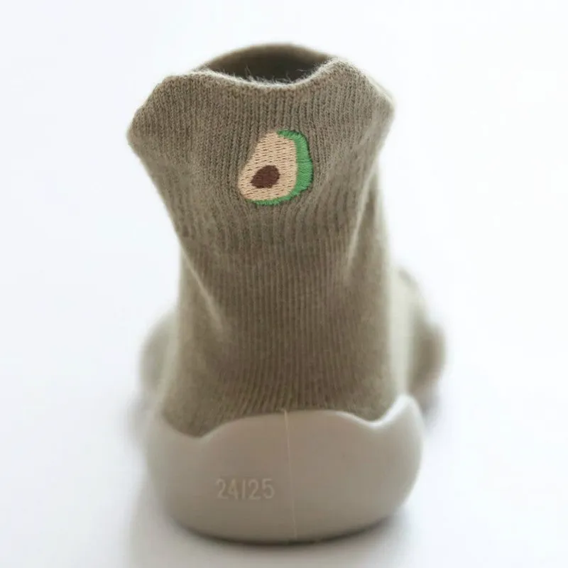 Slipper Socks with Non-Slip Rubber Soles for Toddlers
