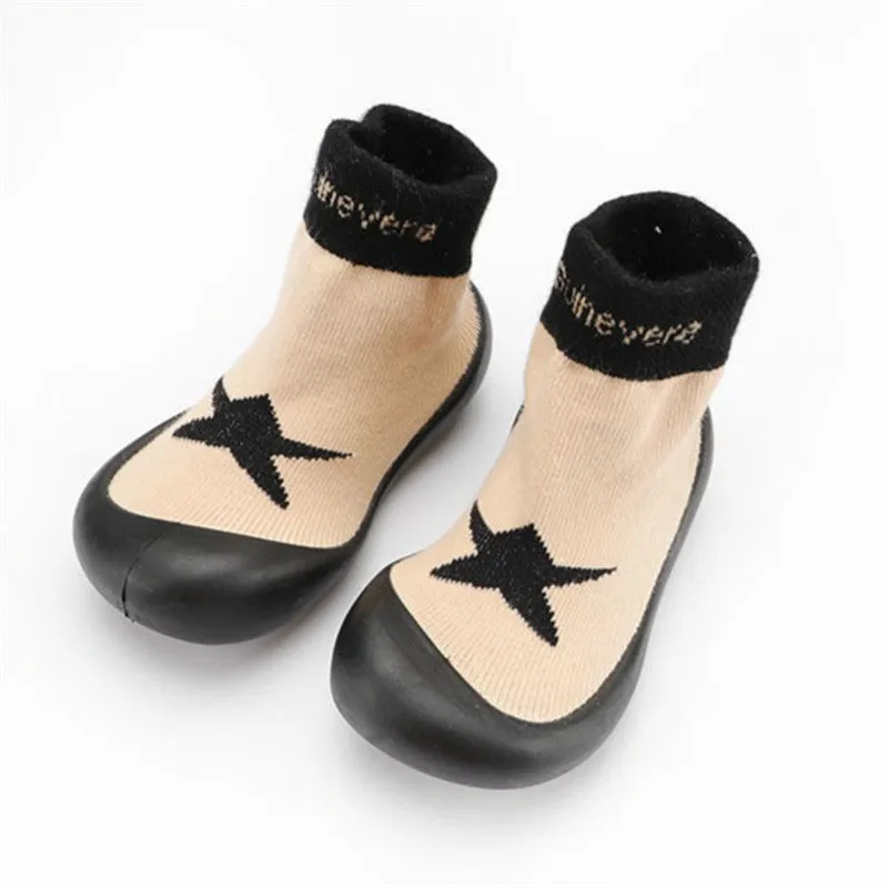 Slipper Socks with Non-Slip Rubber Soles for Toddlers