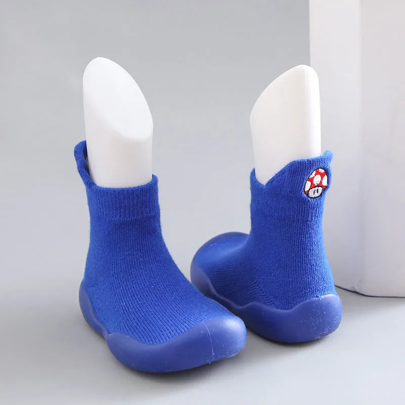 Slipper Socks with Non-Slip Rubber Soles for Toddlers