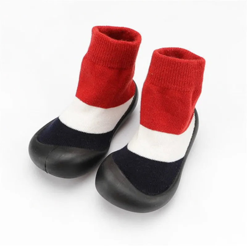 Slipper Socks with Non-Slip Rubber Soles for Toddlers