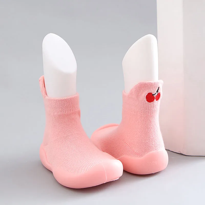 Slipper Socks with Non-Slip Rubber Soles for Toddlers