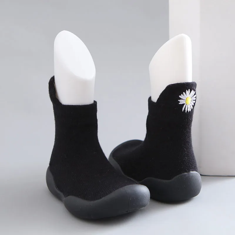 Slipper Socks with Non-Slip Rubber Soles for Toddlers