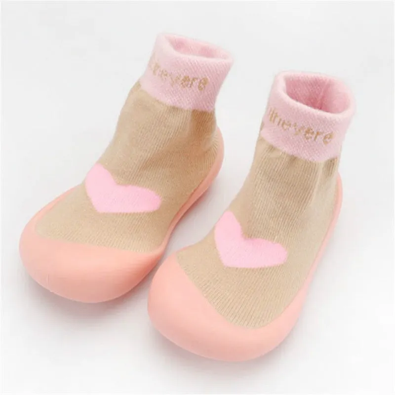 Slipper Socks with Non-Slip Rubber Soles for Toddlers