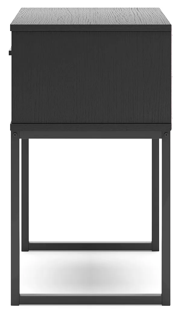 Socalle Full Panel Platform Bed with Dresser and Nightstand in Black