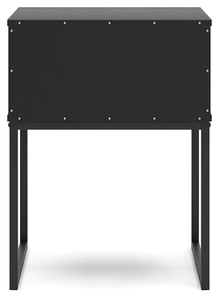 Socalle Full Panel Platform Bed with Dresser and Nightstand in Black