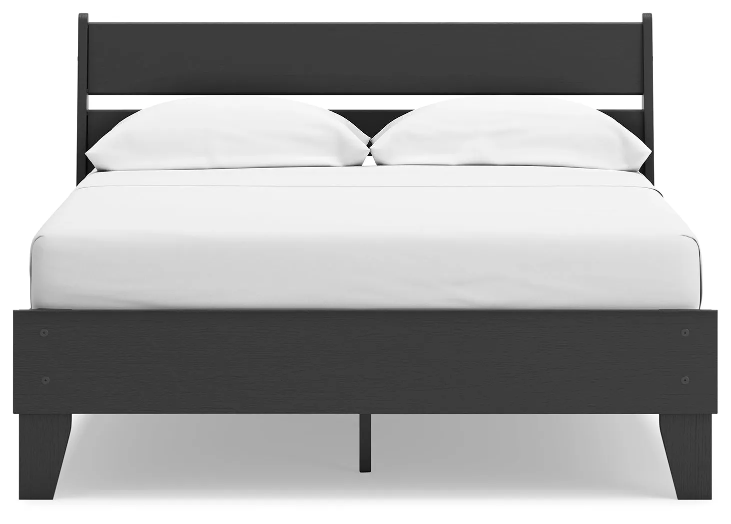 Socalle Full Panel Platform Bed with Dresser and Nightstand in Black