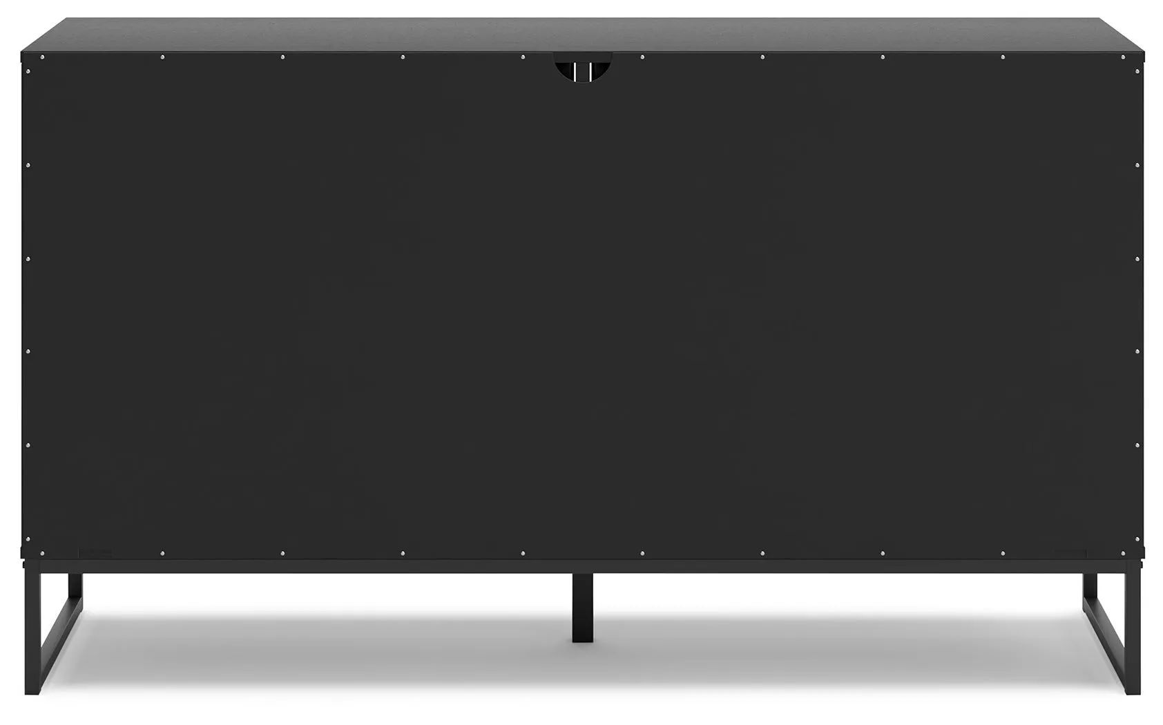 Socalle Full Panel Platform Bed with Dresser and Nightstand in Black