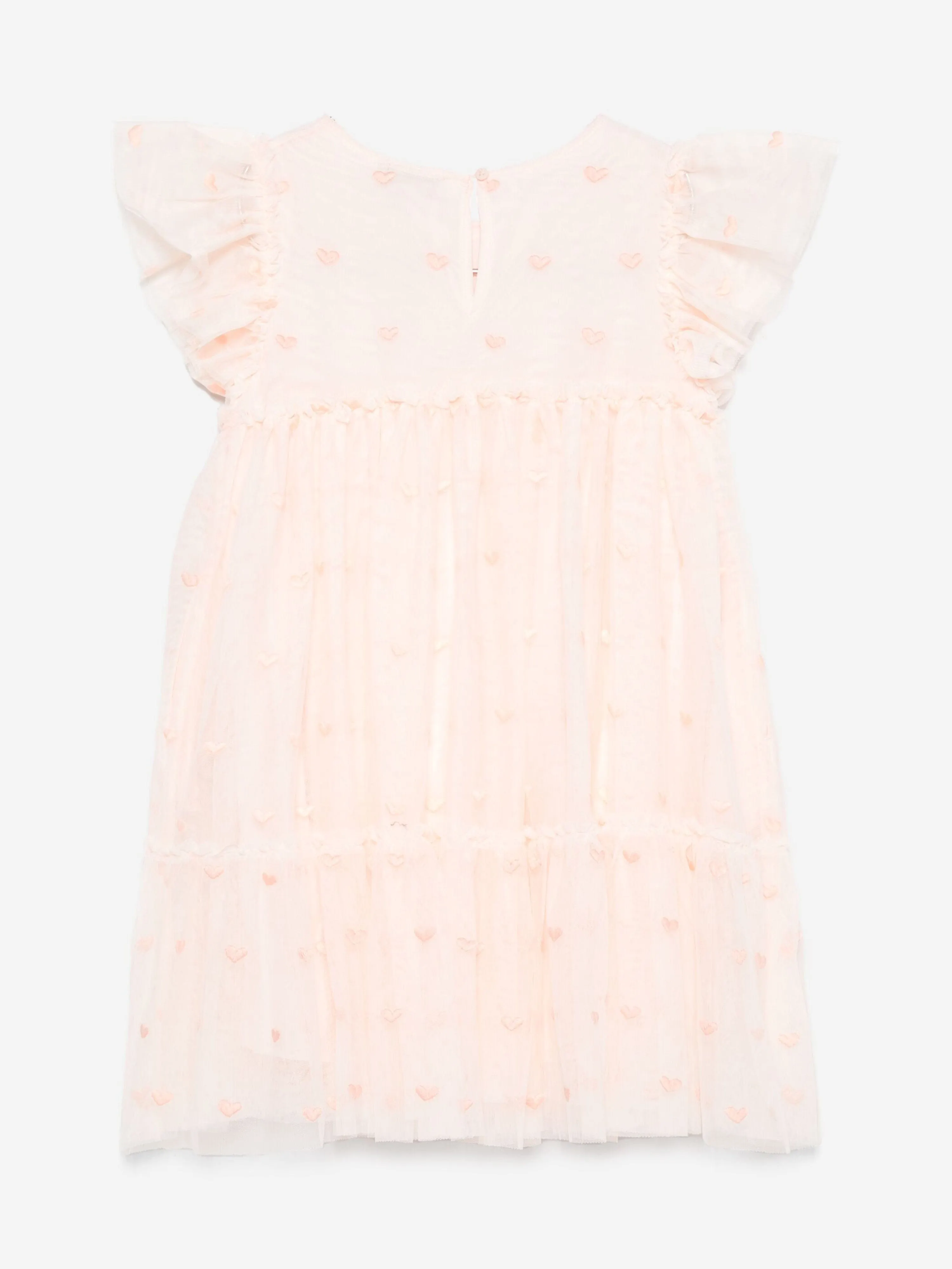 Stella McCartney Girls Embroidered Dress in Pink