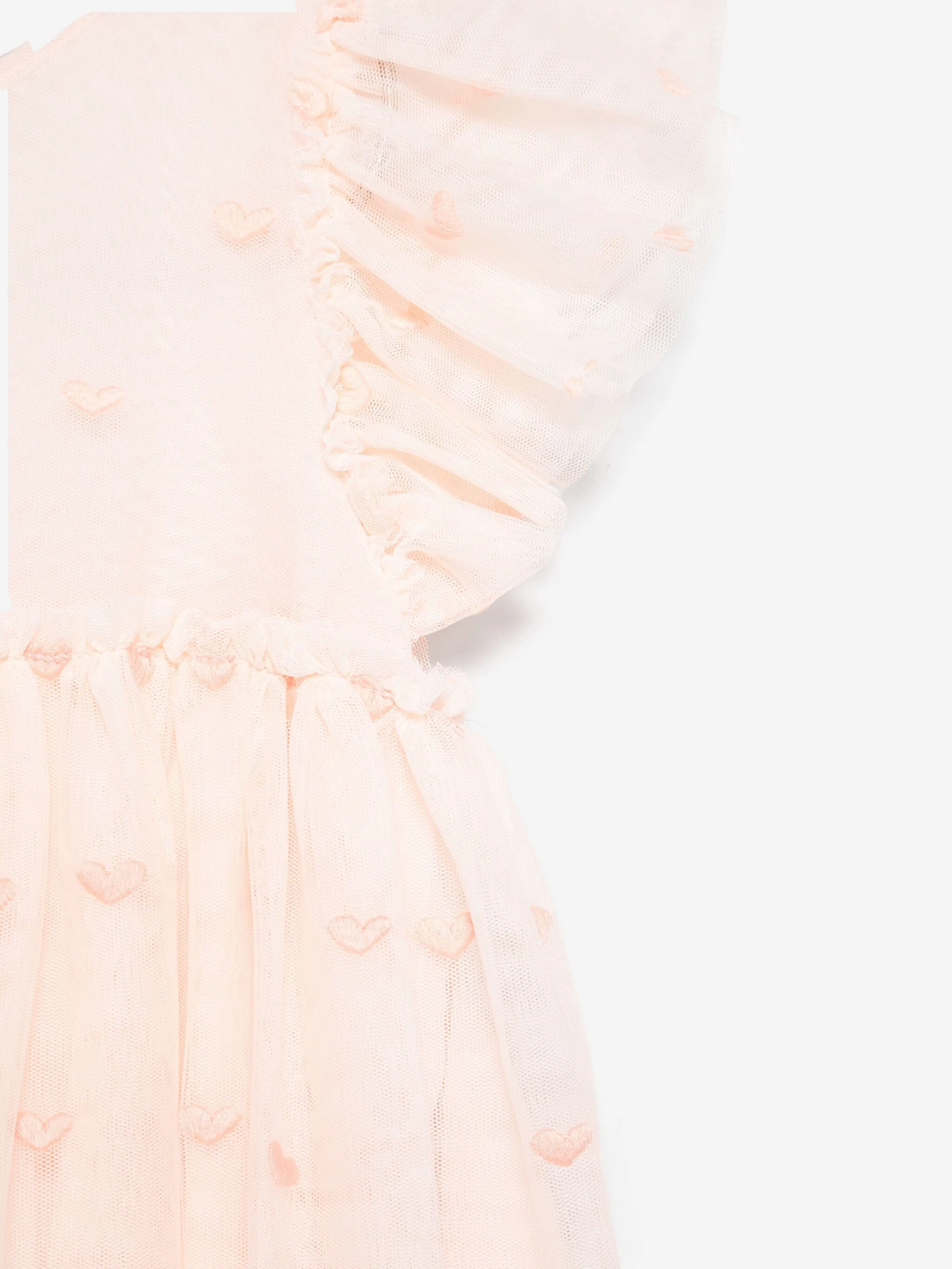 Stella McCartney Girls Embroidered Dress in Pink