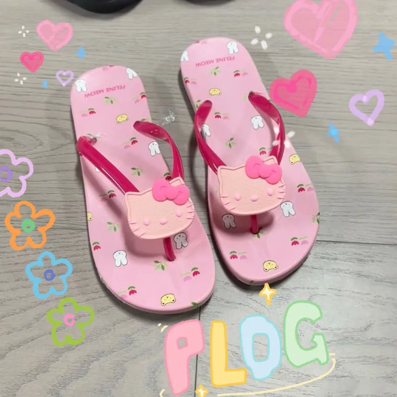 Sweet Kitty Pink Summer Slippers KI492