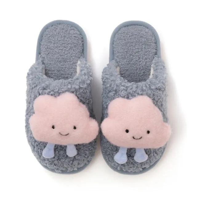 Warm Fluffy Cloud Plush Slippers