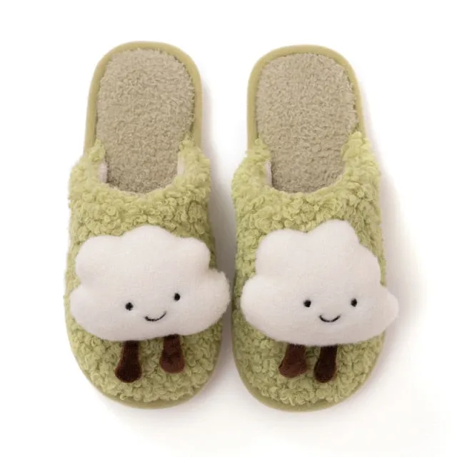 Warm Fluffy Cloud Plush Slippers