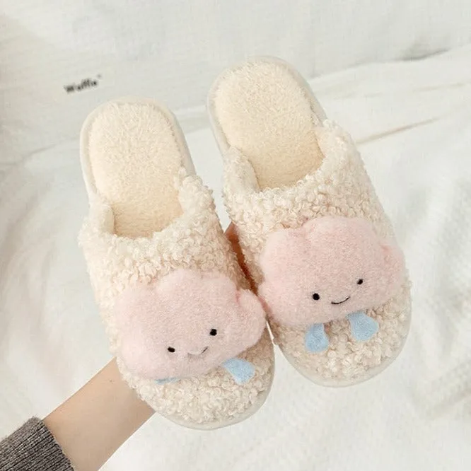 Warm Fluffy Cloud Plush Slippers