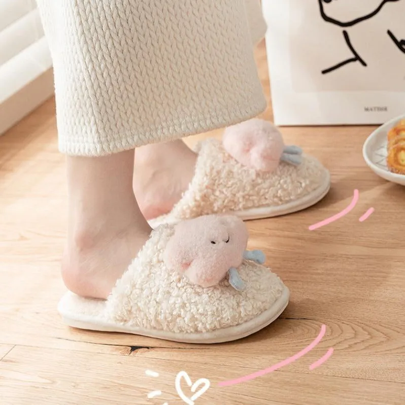 Warm Fluffy Cloud Plush Slippers