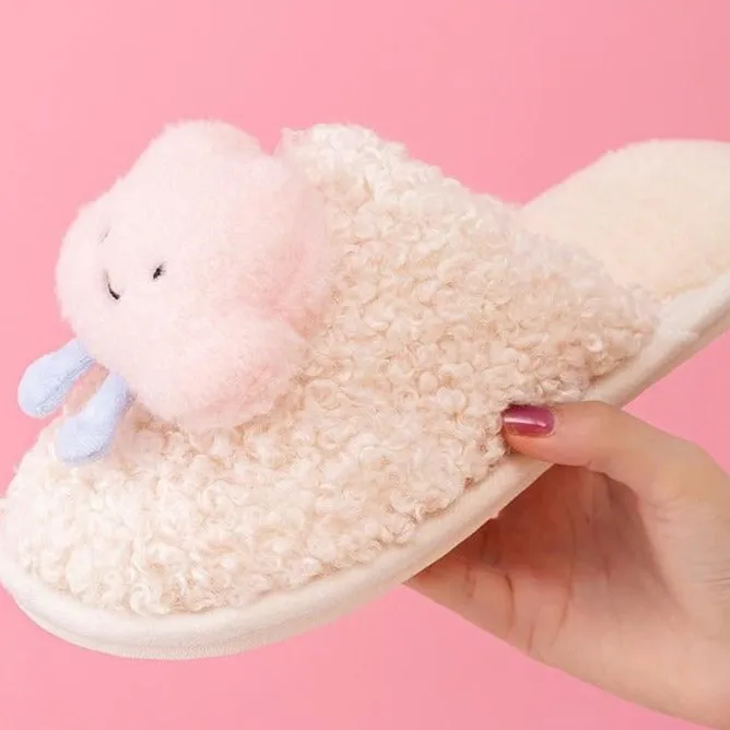 Warm Fluffy Cloud Plush Slippers